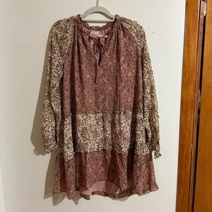 Show Me Your Mumu Dress Birdie Floral Tiered Ruffle Party Core